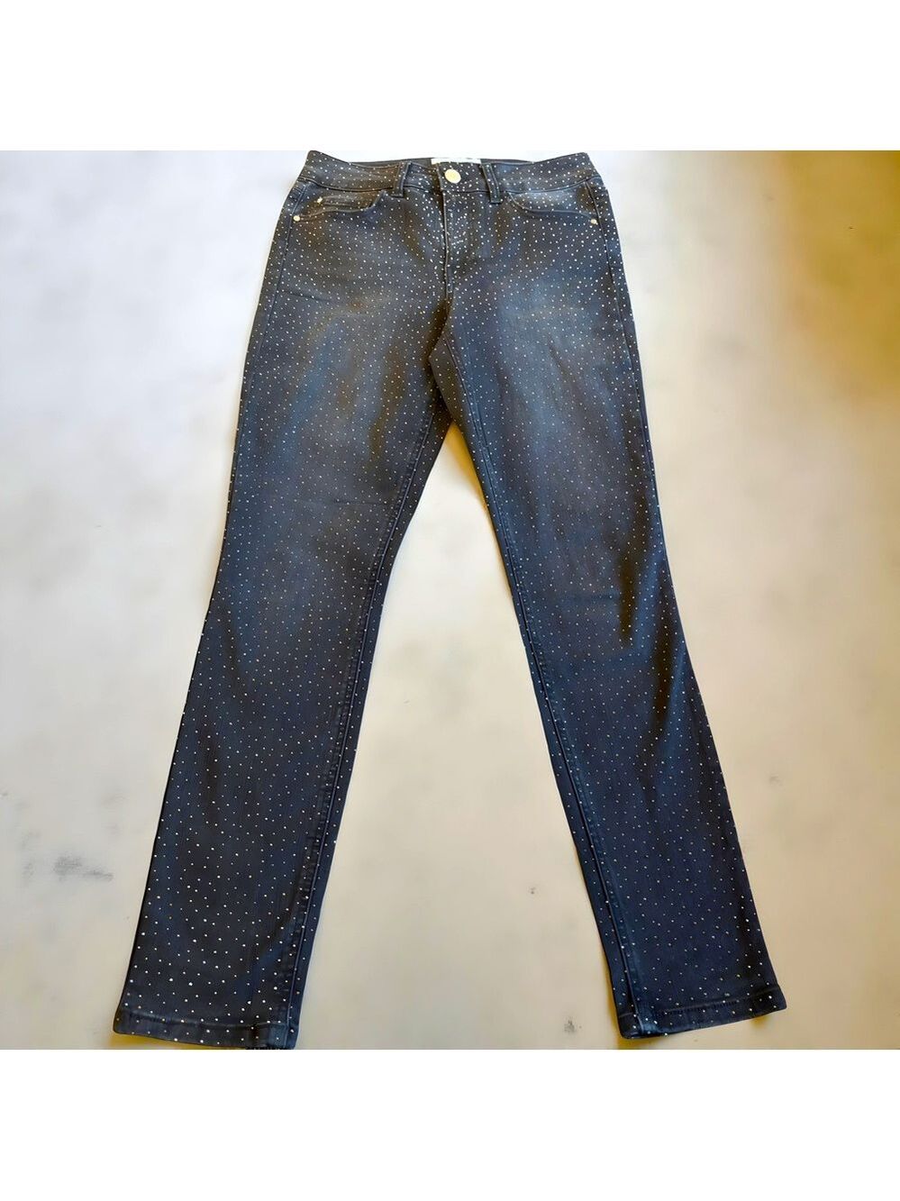 Ban-jara Rhinestone Embellished Mid-Rise Jeans 28
